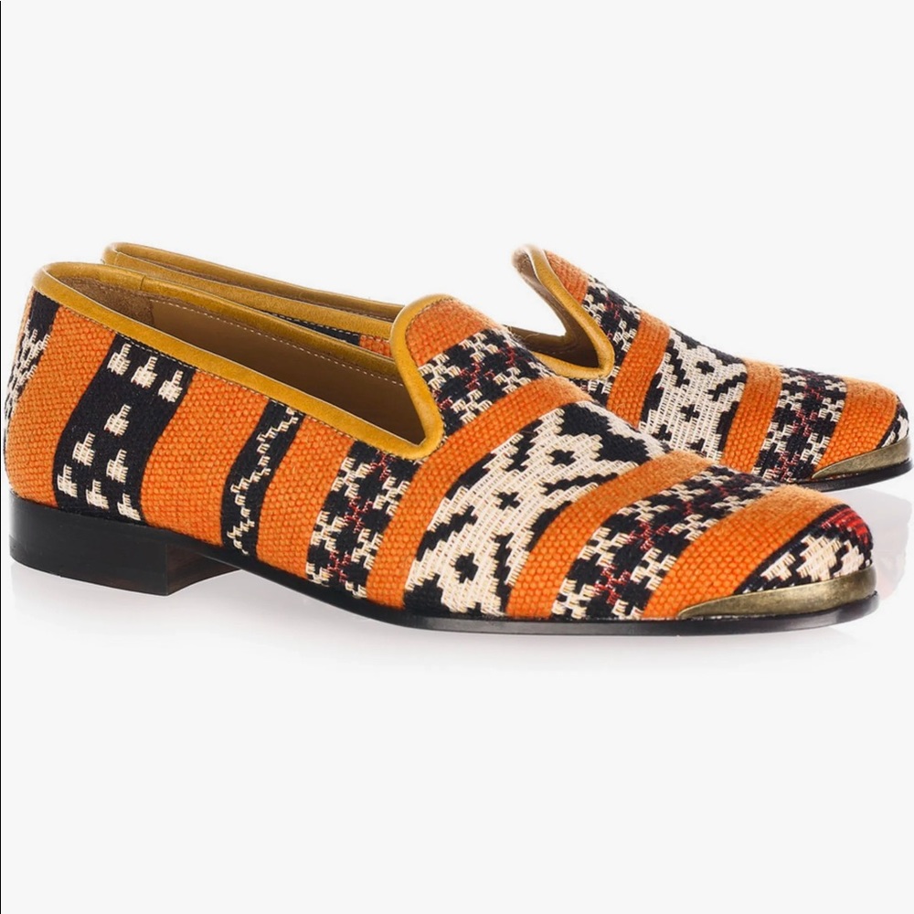 Cobra Society Orange Tapestry Loafers